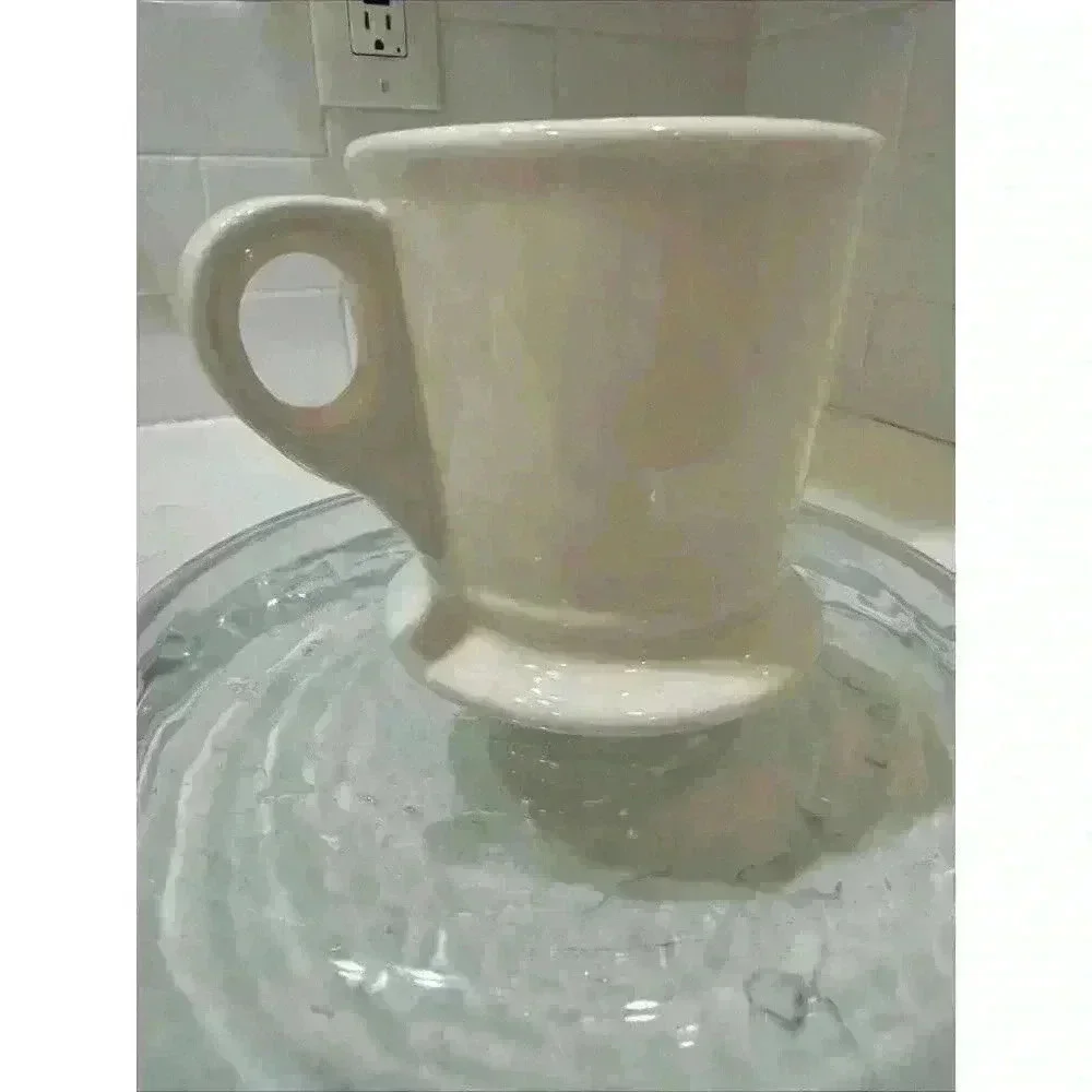 Anthropologie Monogram Mug Letter C White Coffee Tea